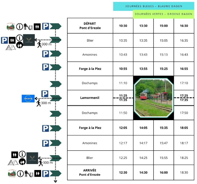 Horaires du Tramway Touristique de l'Aisne
