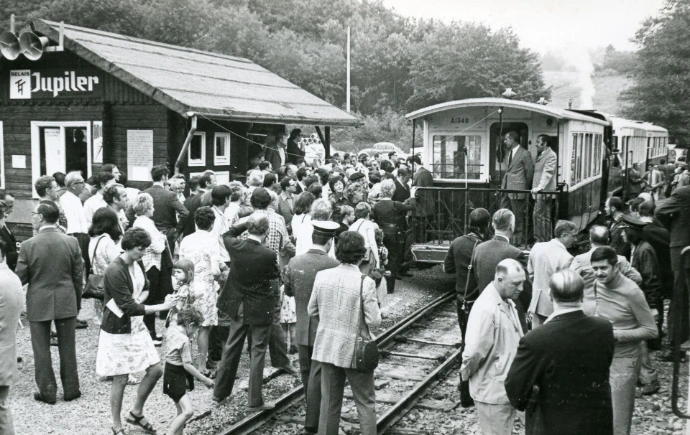 Première gare du TTA. (Photo Jean Evrard † - Collection André Corteil)