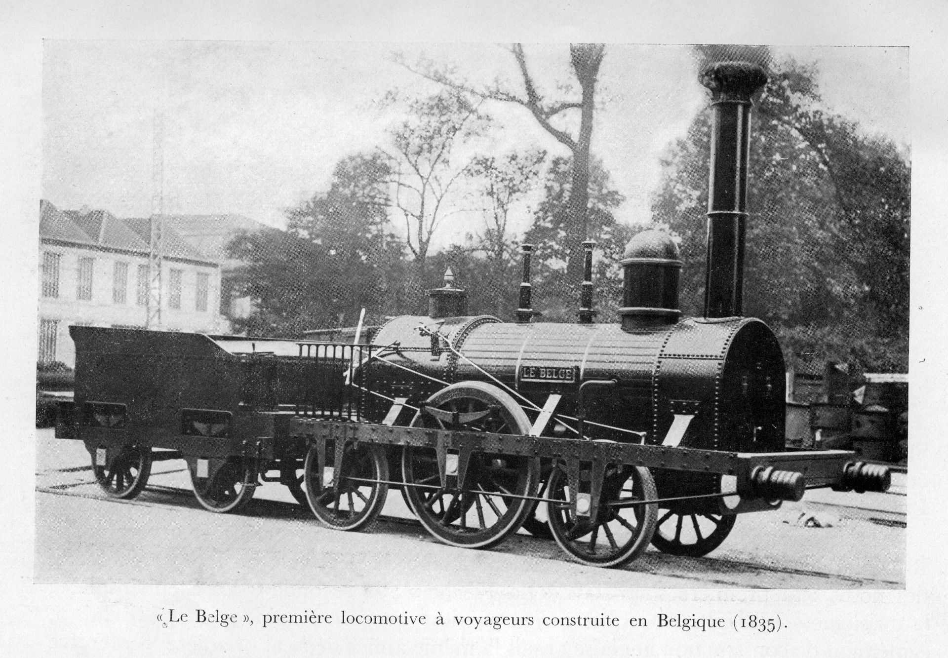 "Le Belge", première locomotive à voyageurs construite en Belgique (1835)