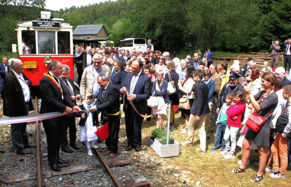 Inauguration tram Famenne Ardenne